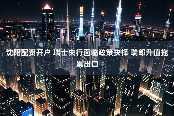 沈阳配资开户 瑞士央行面临政策抉择 瑞郎升值拖累出口